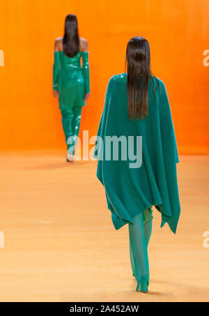 New York, NY - Sept 10, 2019: Models walk the runway at the Sally LaPointe Spring Summer 2020 Fashion Show Stock Photo