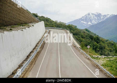 road in mountain of Sochi Stock Photo