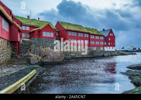 Tinganes, Tórshavn old town, Streymoy, Faroe Islands, Denmark, Europe Stock Photo