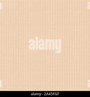 Linen seamless pattern. Burlap seamless backdrop. Brown paper cardboard texture. Beige striped background. Weaving cloth. Vintage textile tile. Vector Stock Vector