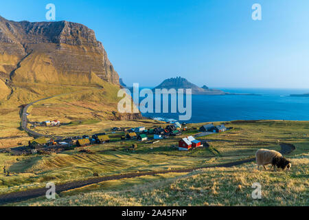 Gasadalur, Vagar, Faroe Islands, Denmark, Europe Stock Photo