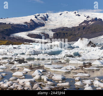 Fjallsarlon Glacier lagoon in Iceland Stock Photo