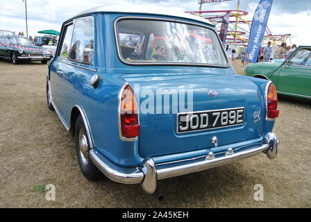 A 1967 Riley Elf parked up on display at the English Riviera classic car show, Paignton, Devon, England, UK. Stock Photo