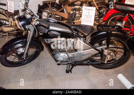 Marseille (France) Musée de la moto - Motorcycle museum : Motobecane Z22C 175cc 1955 Stock Photo