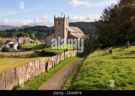 St Michael and All Angels Church in the village of Hawkshead, Cumbria, UK Stock Photo