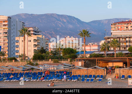 Alanya/Turkey - August 29, 2019: Incekum beach view near Alanya resort Stock Photo