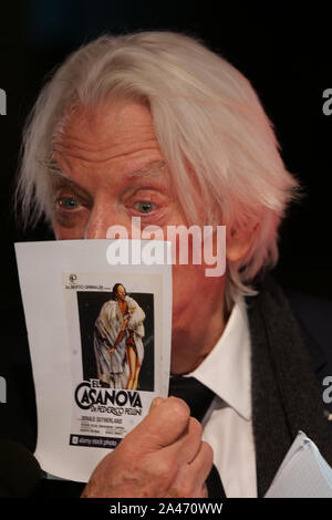 Donald Sutherland attends Opening night of the 11th Lumiere Film Festival, Lyon, France Stock Photo