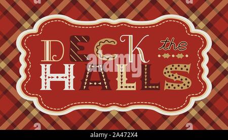 Happy holidays hand drawn vector poster Stock Vector
