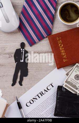 Busy man at work. Stock Photo