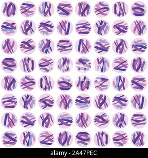 Abstract hand-drawn repeating shapes. Vector seamless pattern design for textile, wallpaper, wrapping paper, prints, fabric, web background, accent. Stock Vector