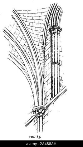 Fig 83 Vaulting Conoid, Salisbury Cathedral Stock Photo - Alamy