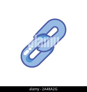 chain, links building in white background vector illustration design Stock Vector