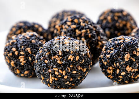 Til Ke Laddu Or Sesame Laddu Isolated On A White Background Indian