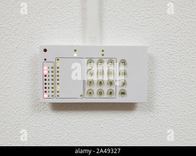 Fire alarm control panel or or security systems Stock Photo