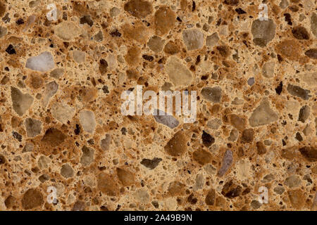 Dark beige artificial marble granite stone textured background. Stock Photo