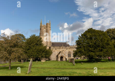 St James Church Avebury a Grade 1 listed building, Avebury, Wiltshire, England, UK Stock Photo