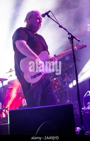 Turin Italy. 12 October 2019. The American alternative rock band PIXIES performs live on stage at OGR Officine Grandi Riparazioni during the 'European Tour 2019'. Stock Photo