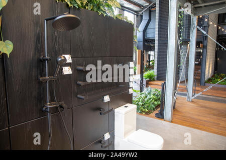 Caroma australian bathroom manufacturer and their stylish bathrooms and showers showroom in Alexandria,Sydney,Australia Stock Photo