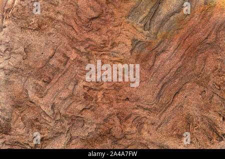 Sedimentary sandstone textured and coloured background Stock Photo