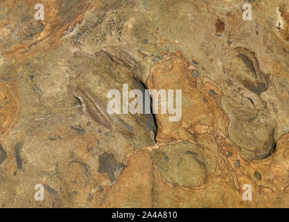 Sedimentary sandstone textured and coloured background Stock Photo