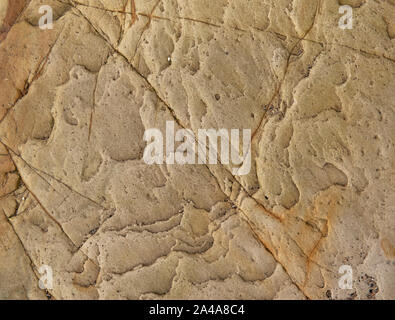 Sedimentary sandstone textured and coloured background Stock Photo