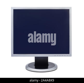 Computer LCD monitor isolated on white background Stock Photo