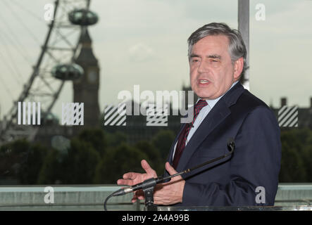 Southbank Centre, London, UK. 16th August, 2015. Gordon Brown breaks his silence over the Labour leadership contest with a keynote speech. Stock Photo