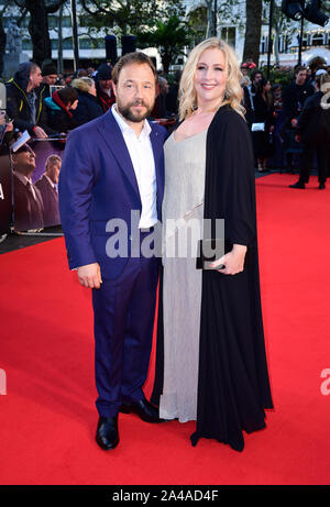 Stephen Graham and Hannah Walters attending the Closing Gala and International premiere of The Irishman, held as part of the BFI London Film Festival 2019, London. Stock Photo