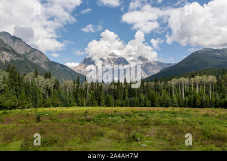 View of Mount Robson, Canada Stock Photo
