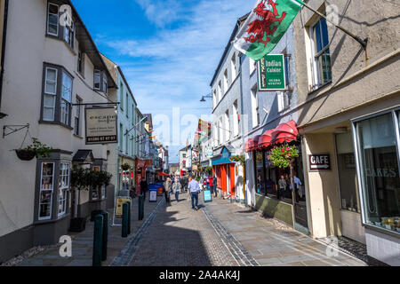 Shops in Caernarfon town centre, Gwynedd, Wales, UK Stock Photo - Alamy