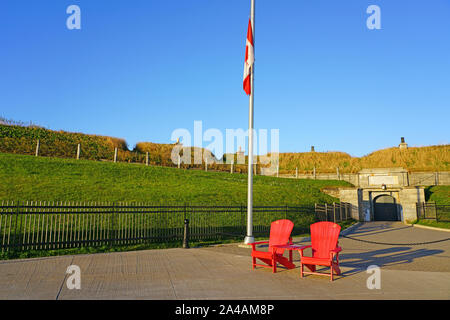 HALIFAX, CANADA -6 OCT 2019- View of the Halifax Citadel, a National Historic Site in the capital of the Canadian province of Nova Scotia. Stock Photo