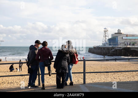 Bournemouth,Dorset,13th October 2019, People enjoy the glorious ...