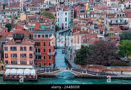 VENICE, ITALY - September 28, 2017: Venice is the capital of the Veneto region of Italy and is spread over 118 islands. Only 55,000 people live in the Stock Photo