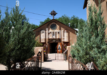 The Santo Nino de Atocha Chapel (The Children's Chapel) at El Santuario de Chimayo, New Mexico. The Chapel dates from 1856. Stock Photo