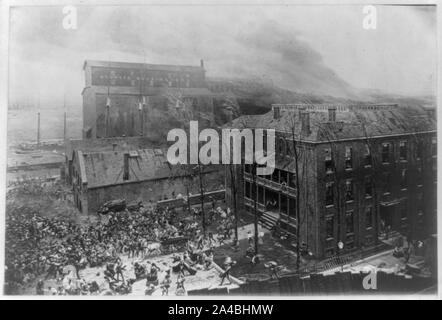 The Chicago Fire, 1871 Stock Photo