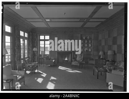 The Dunes Club, Narragansett, Rhode Island. Card room. Gottscho ...