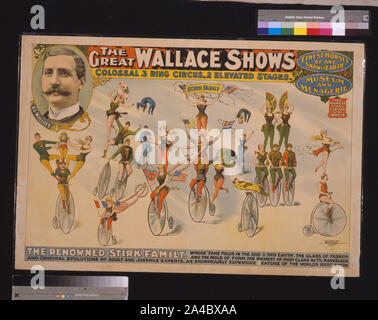 The Great Wallace shows - colossal 3 ring circus, 2 elevated stages ...