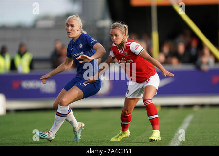(left to right) Chelsea Women players Veerle Buurman, Manaka Matsukubo ...