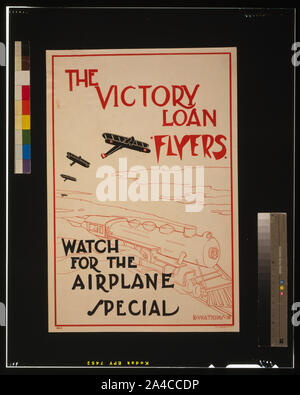 The  Victory Loan flyers--Watch for the airplane special Stock Photo
