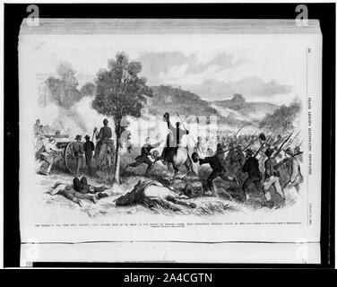 The charge of the First Iowa Regiment, with General Nathaniel Lyon at ...