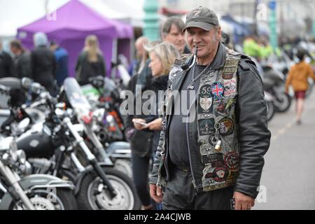 Brightona 2019 annual heart charity motorcycle event on Madeira Drive, Brighton. Picture Terry Applin Stock Photo