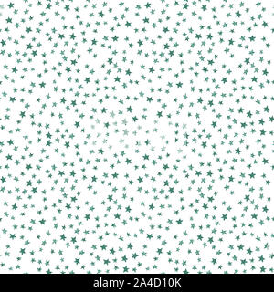 Starry sky seamless pattern with simple stars on white background. Watercolor doodle illustration. Water color star repeating pattern. Constellations Stock Photo