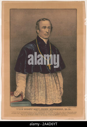 The  most Rev. John Hughes, D.D.: first archbishop of New York Stock Photo