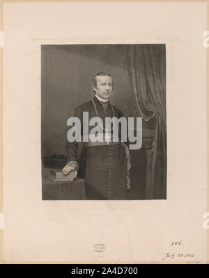 The most Revd. John Hughes--Archbishop of New York / printed by H. Peters Stock Photo