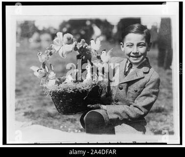 The prize basket at the Easter egg rolling at the White House Stock Photo