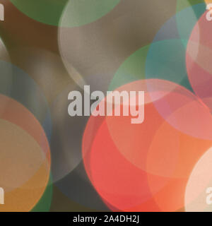 Colourful festive multi-colored circles . Defocused abstract multicolored bokeh lights background Stock Photo