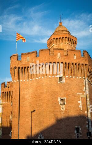 CASTILLET, CATALAN MUSEUM OF POPULAR ARTS AND TRADITIONS, PYRENEES-ORIENTALES (66), FRANCE Stock Photo