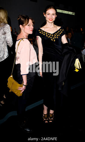 Photo Must Be Credited ©Jeff Spicer/Alpha Press 076892 15/02/2013  Janet Ellis & Sophie Ellis Bextor PPQ Fashion Show at the Autumn Winter London Fashion Week 2013 Stock Photo