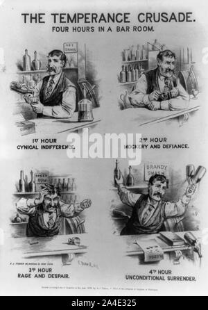 The  temperance crusade. Four hours in a bar room Stock Photo