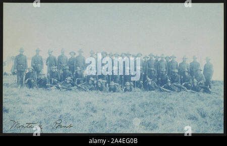 Theodore Roosevelt's Rough Riders, Company C, at military camp, Montauk Point, New York Stock Photo